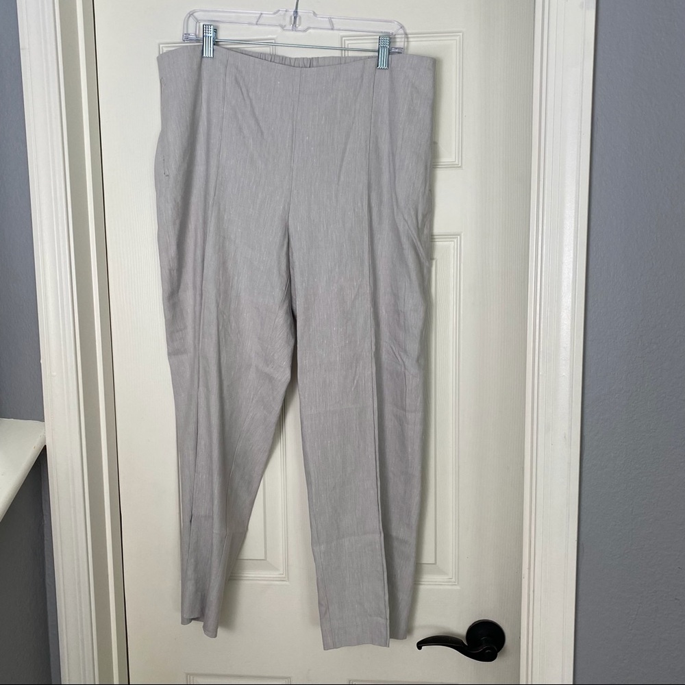 NWT J. Jill Linen Stretch Pant in Large Tall